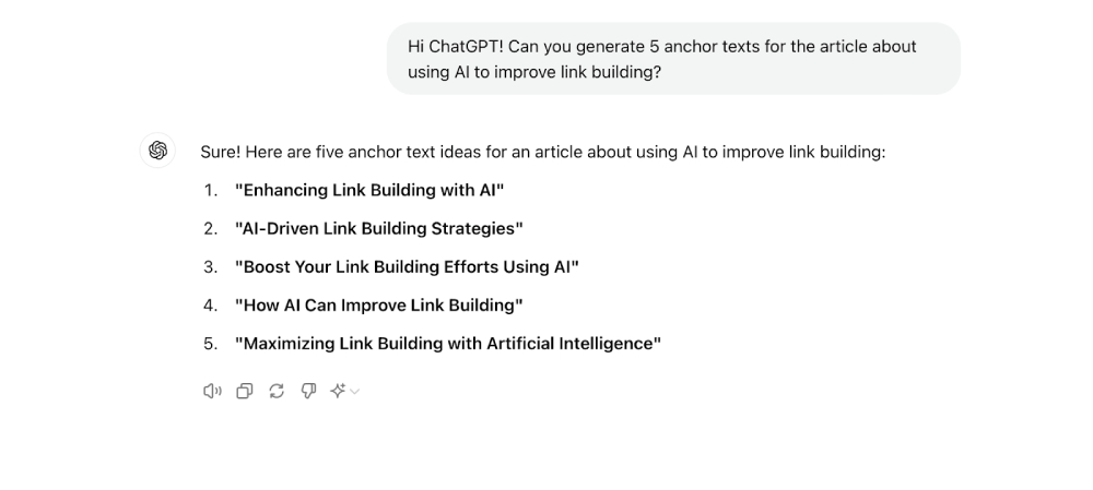 AI Link Building
