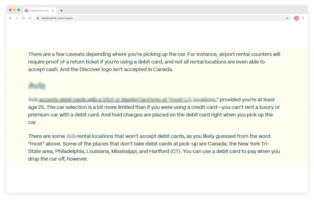 automotive link building case study