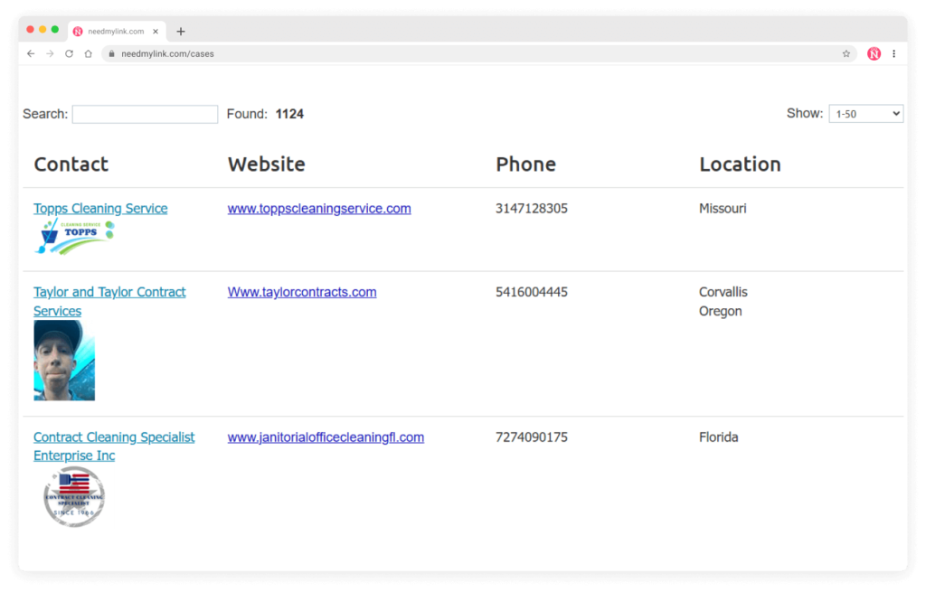 carpet cleaning link building 