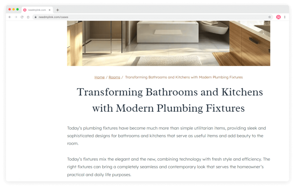 plumber link building