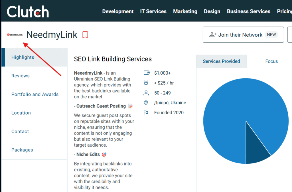 pillow link building 