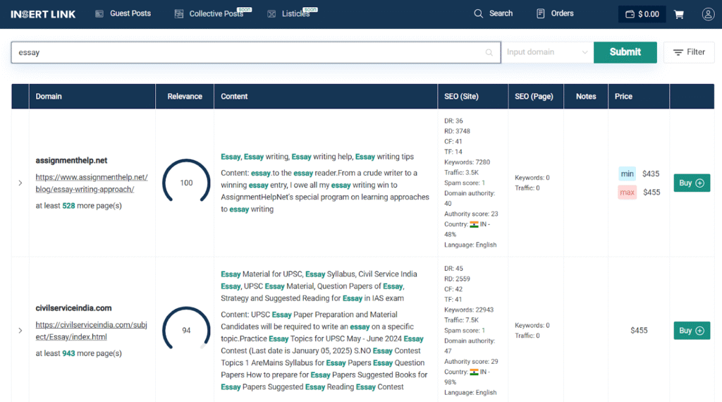 best link building marketplaces