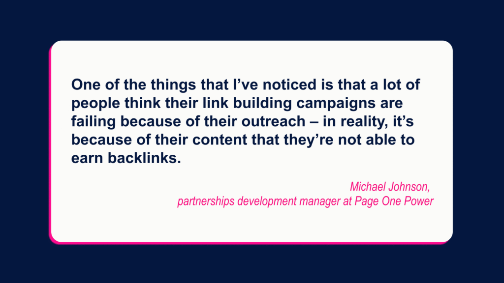 content for link building