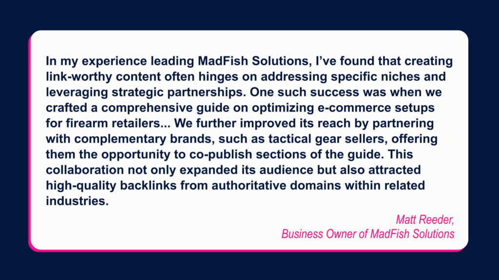 content for link building