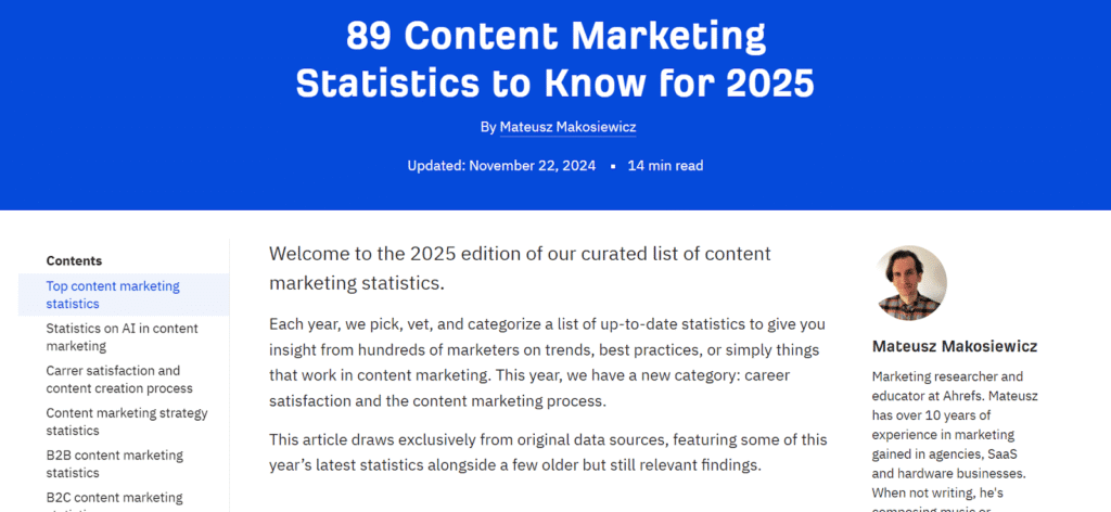 content for link building