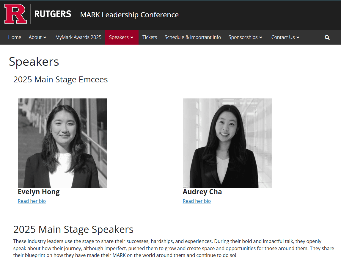 Speaker profile page as a place for acquiring backlinks