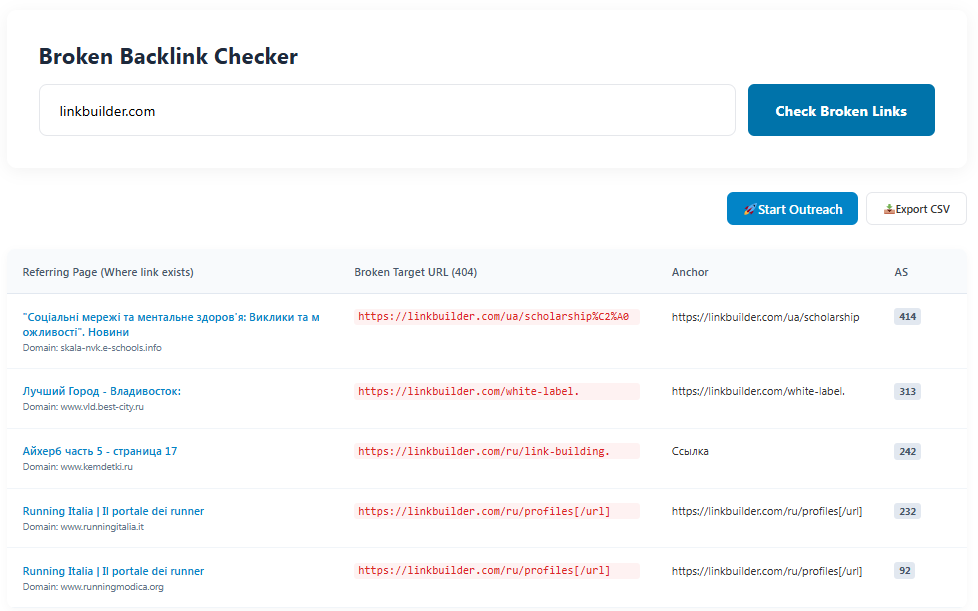 NeedMyLibk Broken Link Checker