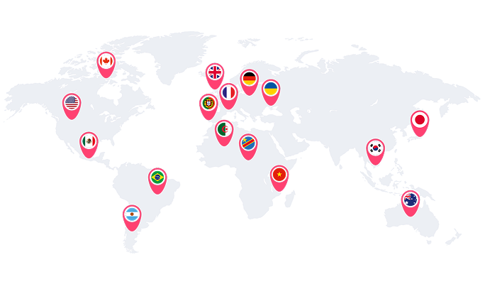 50+ Countries