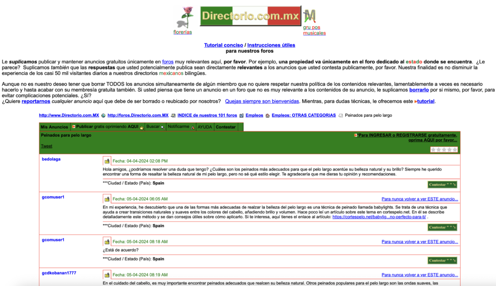 Forum Backlink Example (🇲🇽Mexico, Beauty)