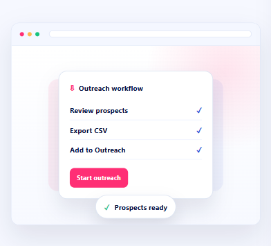 Export Results and Start Outreach