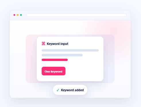 Enter One Keyword