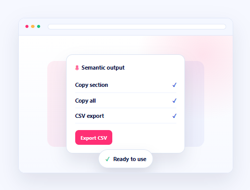 Copy or Export Results